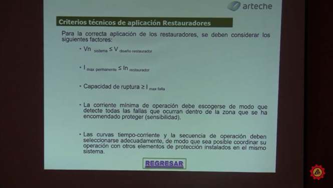 Conferencia Técnica Internacional: Diseño y aplicaciones de restaurador Smart RC plus – Arteche.