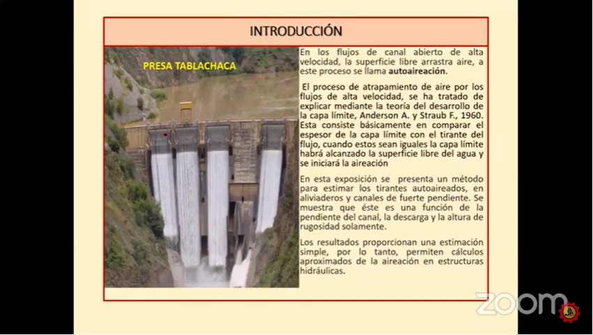Conferencia: Hidráulica de rápidas o canales de fuerte pendiente