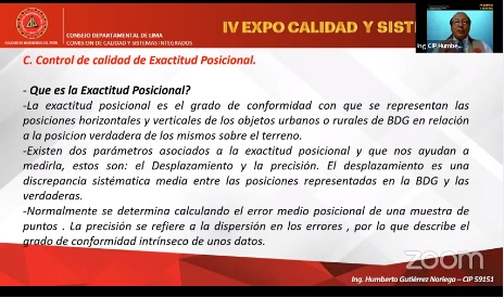 IV EXPO CALIDAD Y SISTEMAS ISO – Estándares Estratégicos para lograr un mundo mejor y sostenible