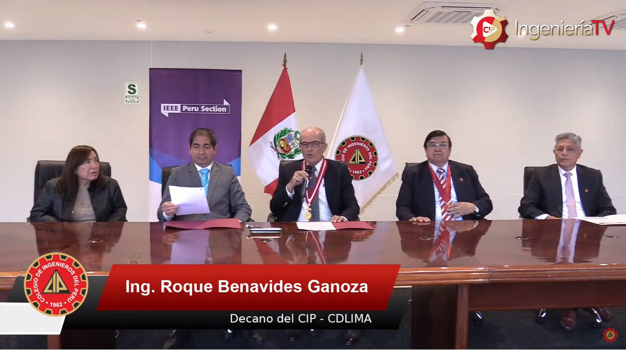 EN VIVO: Firma de convenio interinstitucional entre el CIP – CDLIMA y el IEEE