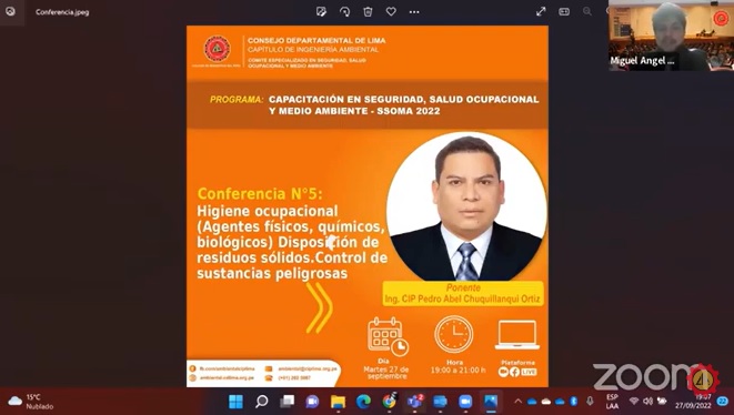 Programa capacitación en seguridad, salud ocupacional y medio ambiente – SSOMA 2022