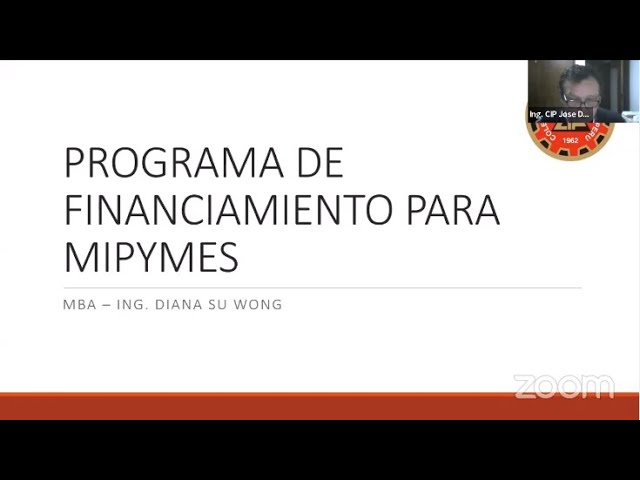 Conferencia virtual gratuita: «Programas de Financiamiento para Pymes»