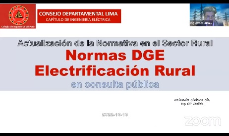 Conferencia 3: “Actualización de la Normativa en el Sector Eléctrico Rural”
