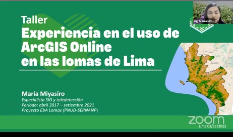 Experiencia del uso de la plataforma de Arcgis Online para la gestión de ecosistemas de Lomas