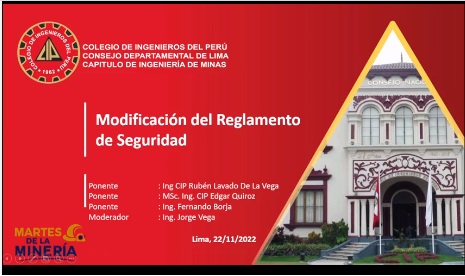 Modificación del Reglamento de Seguridad