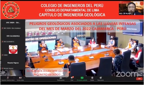 Peligros geológicos asociados a las lluvias intensas del mes de marzo del 2022, Cajamarca – Perú
