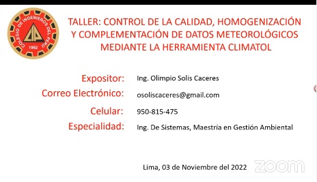CONTROL DE LA CALIDAD, HOMOGENIZACIÓN Y COMPLETACIÓN DE DATOS METEOROLÓGICOS MEDIANTE LA HERRAMIENTA CLIMATOL