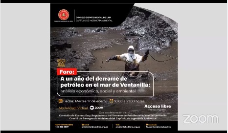 A un año del derrrame de petróleo en el mar de Ventanilla: Análisis económico, social y ambiental