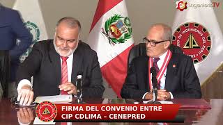 Firma de convenio CENEPRED – CIP CD Lima