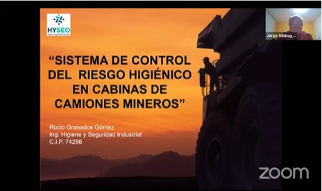 Sistema de control del riesgo higiénico en cabinas de camiones mineros
