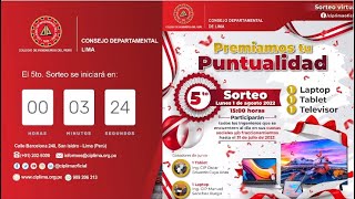 5° sorteo «Premiamos tu puntualidad»