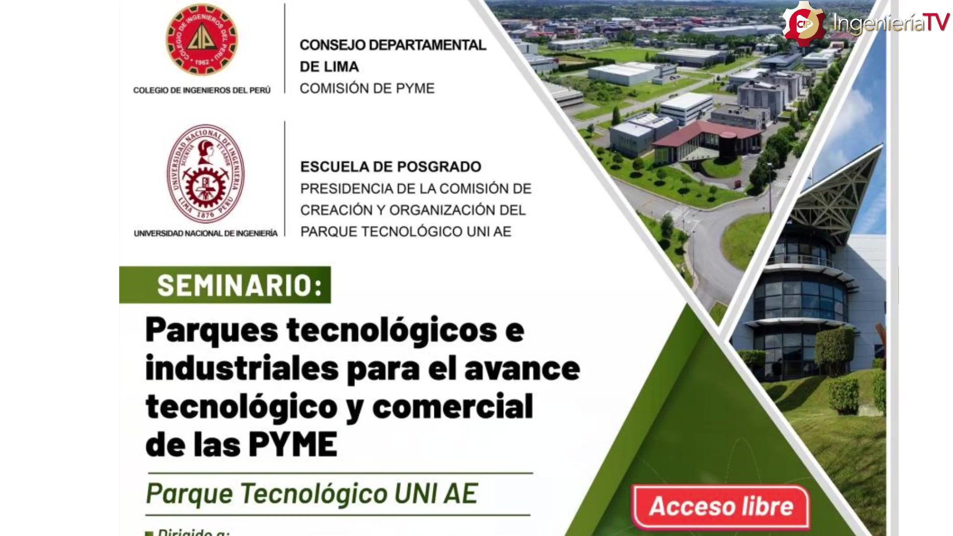Parques tecnológicos e industriales para el avance tecnológico y comercial de las PYME – Parte 1