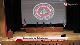 Ceremonia de colegiación N° 421