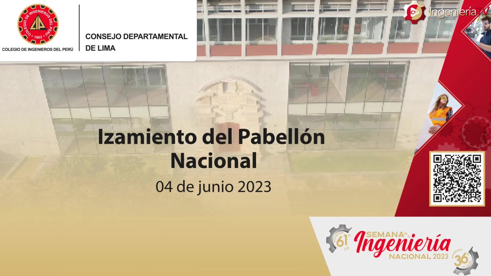 Izamiento del Pabellón Nacional