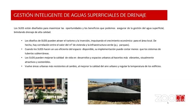Gestión de aguas superficiales, drenaje, sostenimiento, limpieza y re-utilización con sistemas eficientes
