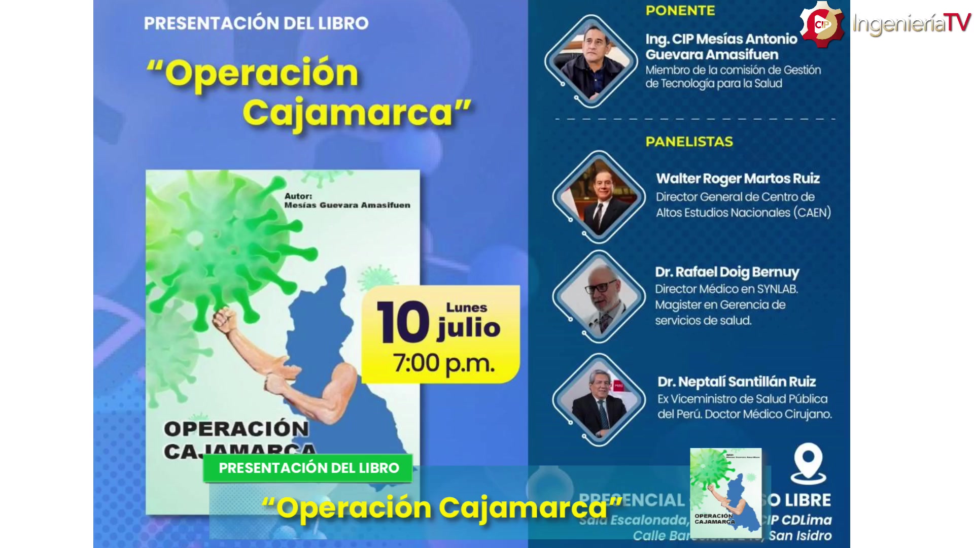 Presentación del libro «Operación Cajamarca»
