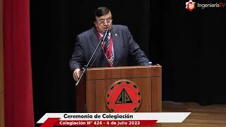 Ceremonia de Colegiación N° 426