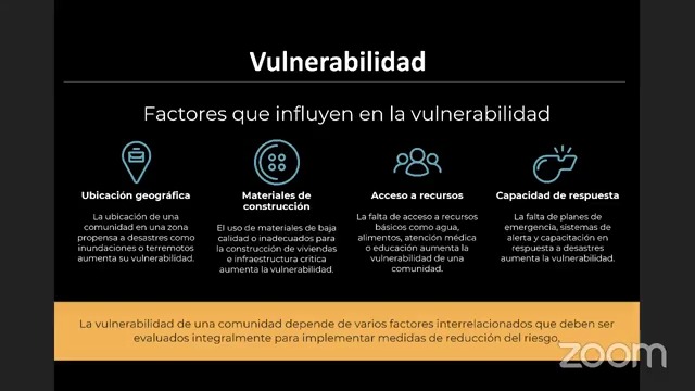 La vulnerabilidad y la gestión de riesgos frente al cambio climático