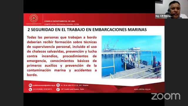 Seguridad en el trabajo en embarcaciones marinas y en plataforma marinas