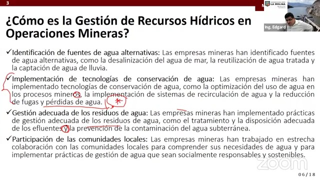 Miércoles Metalúrgicos:  Valor estratégico del agua en la conceptualización y desarrollo de proyectos mineros.