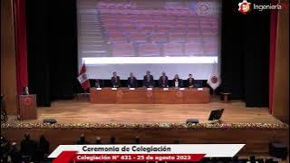 Ceremonia de colegiación N° 431