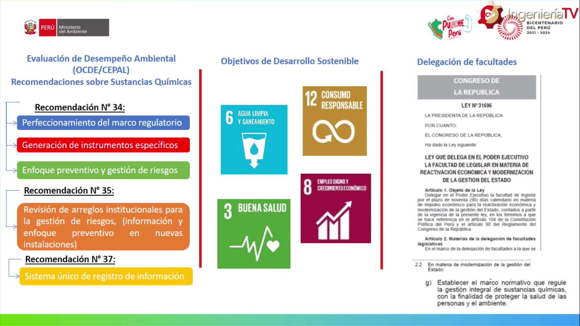 Gestión integral de sustancias químicas: avances en la implementación del DL 1570