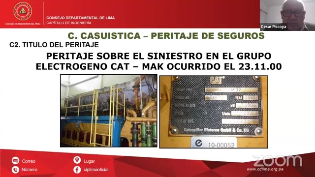Casuística Objeto / Alcances: Dictamen del Perito en el Informe Técnico Pericial