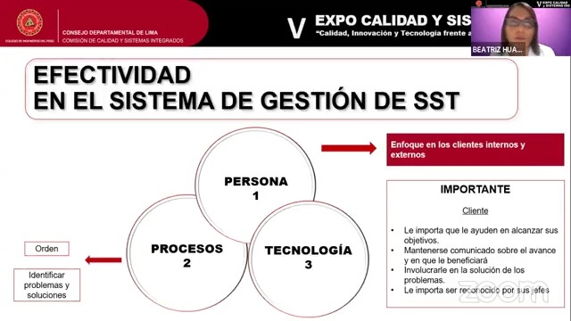 V EXPO CALIDAD Y SISTEMAS ISO «Calidad, innovación y tecnología frente a los desafíos globales»