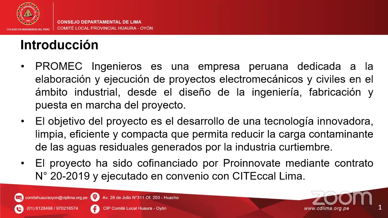 Tecnología limpia para tratamiento de efluentes industriales mediante cavitación Hidrodinámica controlada