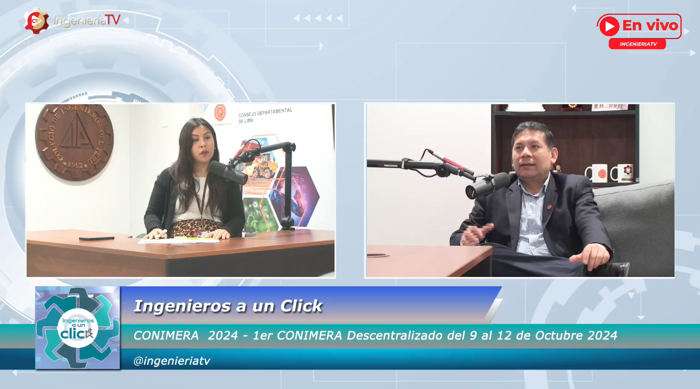 Ingenieros a un Click: CONIMERA 2024. El Congreso Nacional de Ingeniería Mecánica, Eléctrica y Ramas Afines desde el 09 al 12 de octubre en Arequipa
