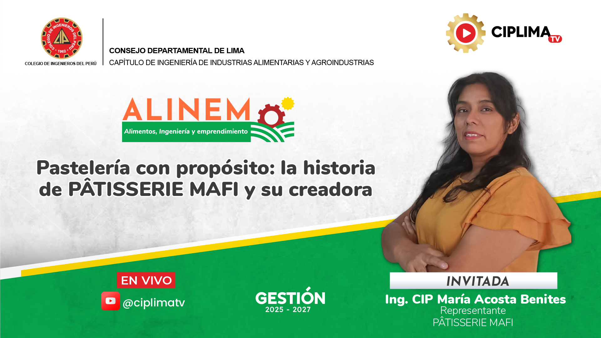 ALINEM, Alimentos, Ingeniería y Emprendimiento: Pastelería con propósito: la historia de PÂTISSERIE MAFI y su creadora