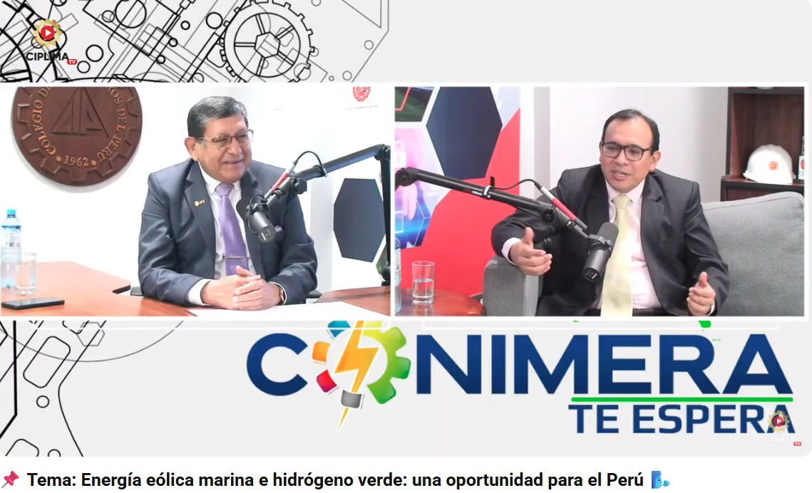 CONIMERA, te espera: Energía eólica marina e hidrógeno verde: una oportunidad para el Perú