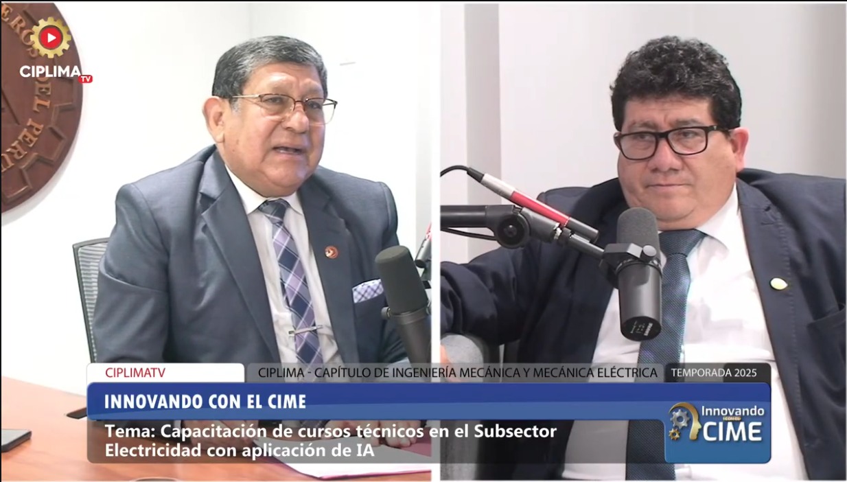 Innovando con el CIME: Capacitación de cursos técnicos en el Subsector Electricidad con aplicación de IA